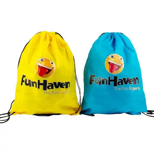 Promotional 210D Heat Transfer Polyester Drawstring Bag
